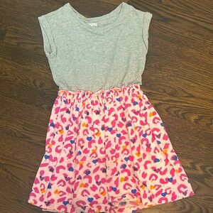 Spotted Zebra girls mixed media dress